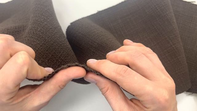 Твид Шанель хлопковый Коричневый 18042335