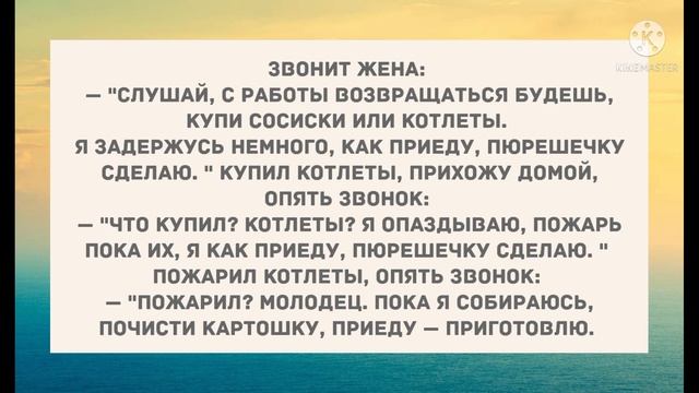 Как приеду пюрешечку сделаю. Подборка веселых анекдотов! Приколы! смотреть онлайн
