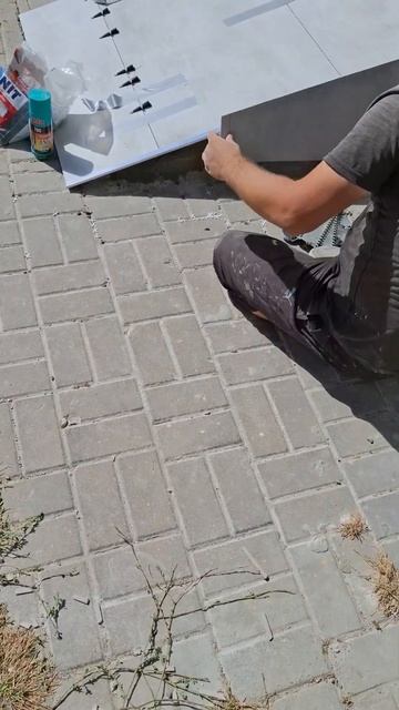 Процесс Облицовки лестницы керомагранитом . #tiles #design # смотреть онлайн