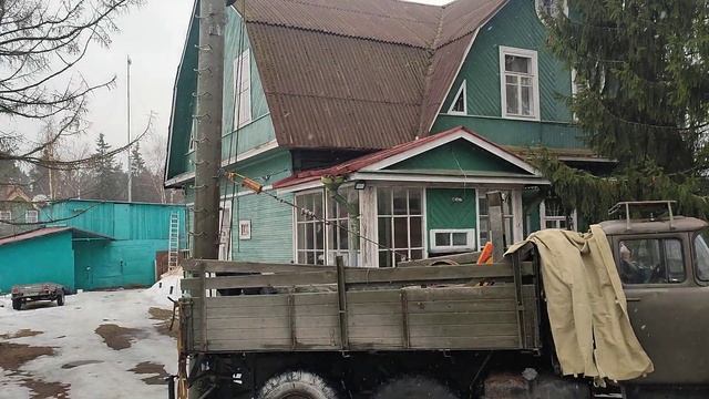 Спуск мачты зил 131