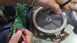 Варочная поверхность - нагрев не отключается - ремонт.