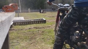 днепр с двигателем от мотоблока