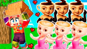 1000 ДЕВУШЕК БАЛЕРИНА КАПУЧИНА И ЭСПРЕСОНА СЕНЬОРА ВЛЮБИЛИСЬ В МЕНЯ В МАЙНКРАФТ БРЕЙНРОТ ЖИВОТНЫЕ