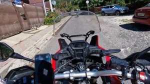 Honda Africa twin на автомате. Еду на красную поляну.