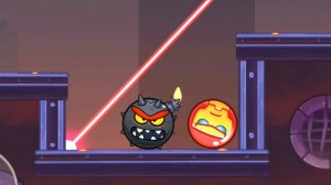 Злой Красный Шар в игре Angry Ball Adventure Уровни 31-33