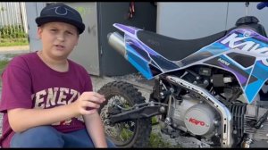 Заправка и замена моторного масла на kayo mini 125 #kayo_mini