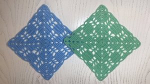 Ажурный Квадрат "Цветущие Листья"— Мастер-Класс по Вязанию Крючком