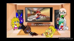 FNaF и Балди реагируют на SMG4 Mario plays Baldi's Basics. Атака Прошлого (3/7)