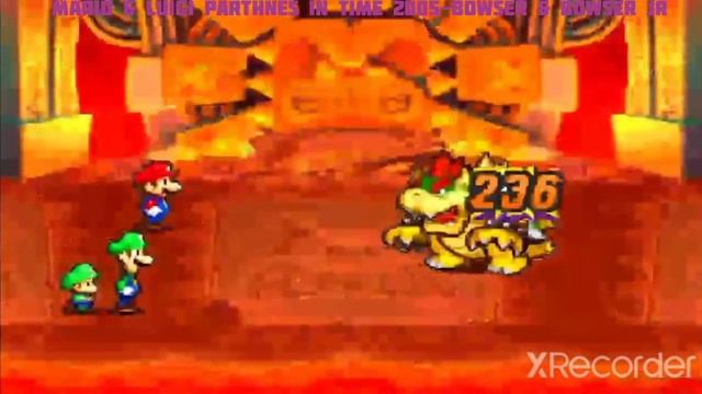 эволюция битв с боузером в играх Mario & Luigu (1 часть).