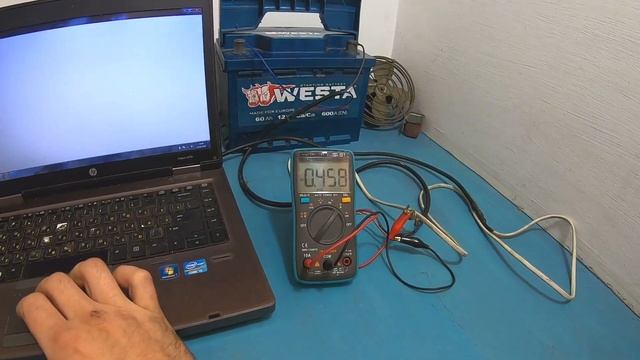 Подключение автомобильного АКБ к ноутбуку напрямую! П смотреть онлайн