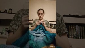 6 дней вяжу плед Звезду