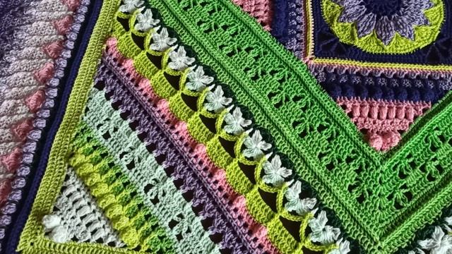 Плед крючком Charlotte's Universe CAL 2021. Мой вариант