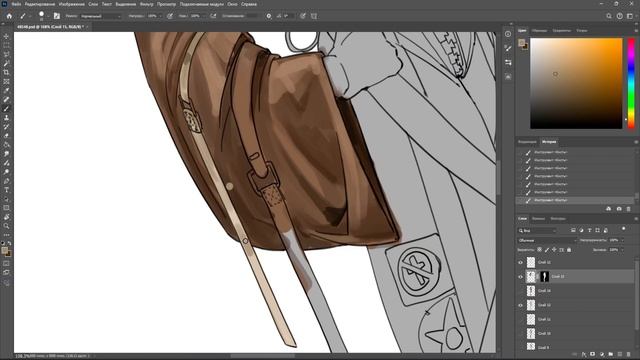 Speedpaint | Процесс создания персонажа | Девушка в комбине?