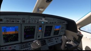 Обзор и полёт на Cessna Citation CJ4 в MSFS 2020 с VR