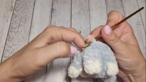 😻Котик из плюшевой пряжи вязаный крючком😺crochet cat😻geh