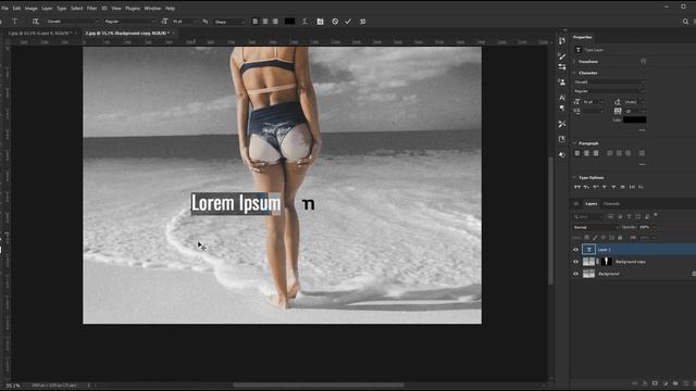 Как создать текстовый эффект вокруг объекта фотограф? смотреть онлайн