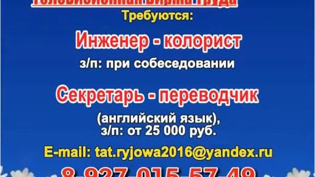 13 июня _23.50_Работа в Тольятти_Телевизионная Биржа Труда