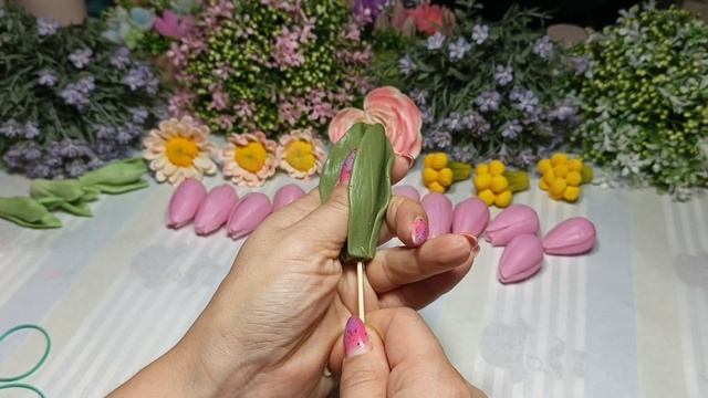 Весенние цветы для мыловаров, большой набор тюльпанов