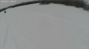 мотоснегокат  20лс с вариатором сафари  в глубоком снег