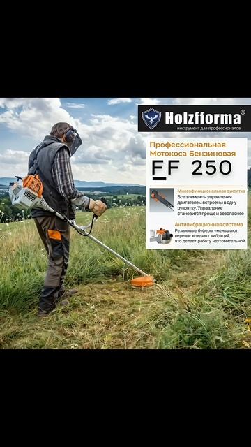 HOLZFFORMA FF 250 – мощный бензиновый триммер для комфортной смотреть онлайн