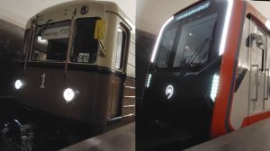 Смотрим поезда Парада Московского метро - 2025 / Видео про поезда и метро