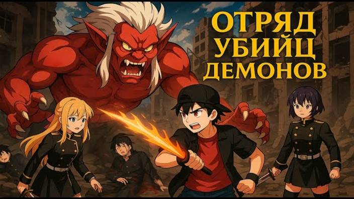 ОТРЯД УБИЙЦ ДЕМОНОВ В МАЙНКРАФТЕ #2 ПЕРВАЯ БИТВА С ДЕМОНОМ смотреть онлайн