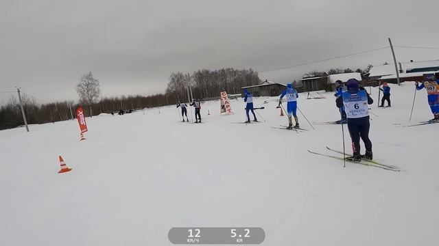 Лыжная гонка 10 км на классной трассе. Гонка "Крещенские морозы" г. Нерехта. смотреть онлайн