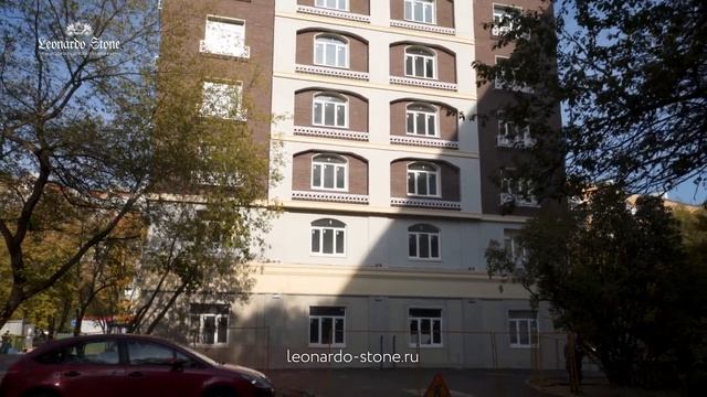 Отделка отеля искусственным камнем для навесных вентилируемых фасадов от компании «Леонардо Стоун»! смотреть онлайн