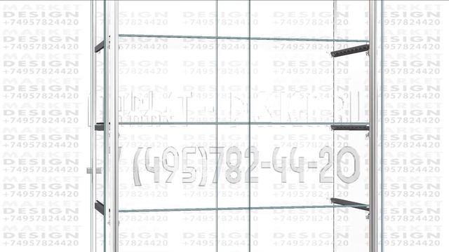 Прямоугольная витрина для торговли со светодиодной п? смотреть онлайн