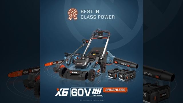 Линейка садовой техники Senix X6 (60 Volt) смотреть онлайн