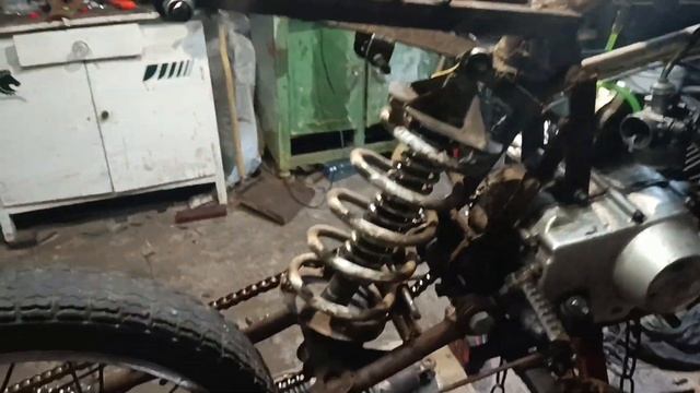 самодельный моноамортизатор на самодельный мотоцикл смотреть онлайн