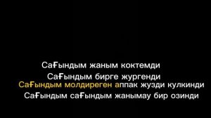 Сагындым жаным -текст (#2024 караоке версия)