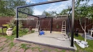 Беседка в стиле лофт с мангальной зоной 🔥Беседка для