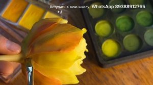 Тюльпаны из холодного фарфора / делаю тюльпаны / урок з