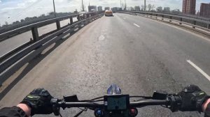 Первый выезд по городу на Talaria tl5500. Было страшно)