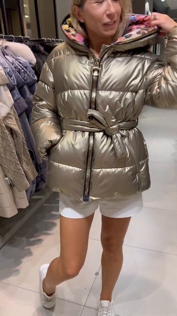 Зимний ПУХОВИК в цвете ЗОЛОТО🥇 Двойной слой утеплите смотреть онлайн