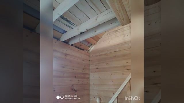 Трансформация нашей бани. Второй этаж и лестница. До и смотреть онлайн