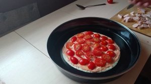 Пицца на лепешке