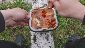 Походная еда. Китайская самозаваривающаяся лапша (хотпот).