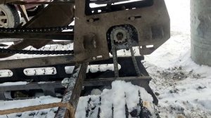 Снегоход из Мотороллера Муравей Часть 3