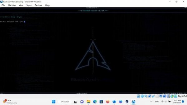 Как установить Black Arch Linux в Virtualbox