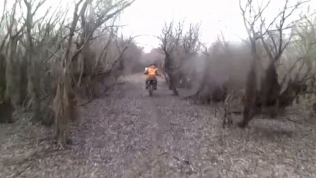 Покатушка на питбайке по писку |почму цепь делает тык ?