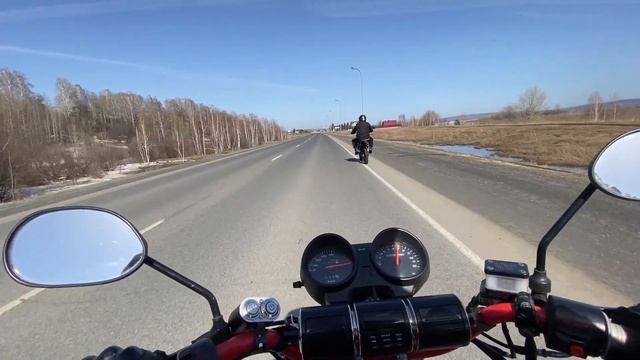 Погнали. Первый выезд на мопеде Альфа в 2024 году