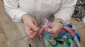 Плед крючком из бабушкиных квадратов