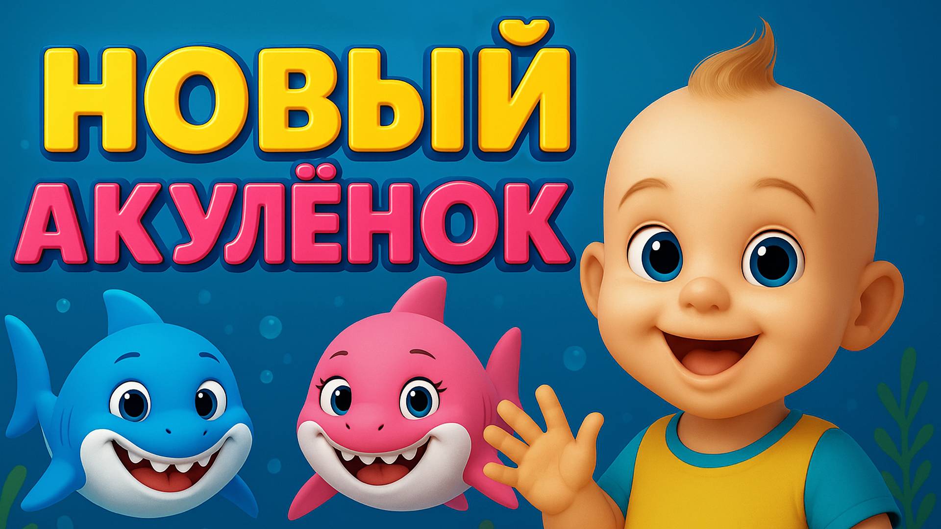 НОВЫЙ АКУЛЁНОК | Весёлый танец всей семьи в океанариуме! смотреть онлайн