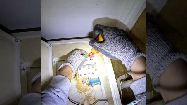 Монтаж реле напряжения в квартирном щитке. Ревизия щи?