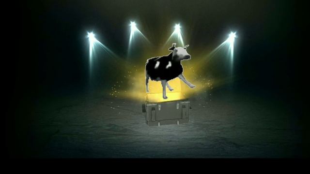 Оо повезло-повезло! Открыл сундук и выпала корова, тан?