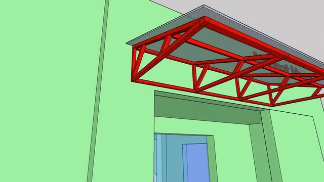 Эскиз козырька.