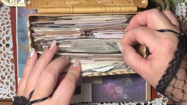 ASMR ~Шуршание бумаги ~Размеренные звуки коллажа~Art journalin