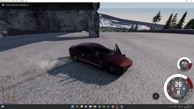 Спуск, В СТЕНУ! BeamNGdrive. смотреть онлайн